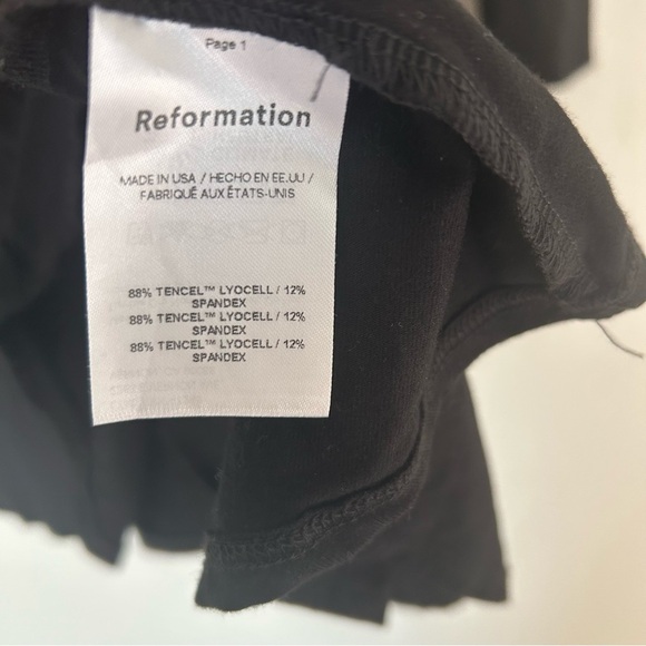 Reformation Coen Knit Dress in Black - Picture 5 of 6